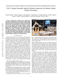S3D: A Spatial Steerable Surgical Drilling Framework for Robotic Spinal Fixation Procedures