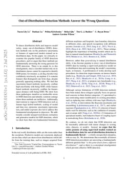 Out-of-Distribution Detection Methods Answer the Wrong Questions