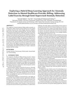 Exploring a Hybrid Deep Learning Approach for Anomaly Detection in Mental Healthcare Provider Billing: Addressing Label Scarcity through Semi-Supervised Anomaly Detection