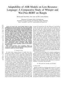 Adaptability of ASR Models on Low-Resource Language: A Comparative Study of Whisper and Wav2Vec-BERT on Bangla