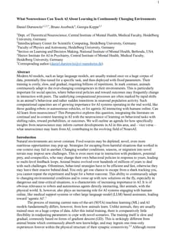 What Neuroscience Can Teach AI About Learning in Continuously Changing Environments