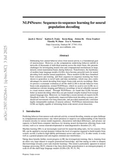 NLP4Neuro: Sequence-to-sequence learning for neural population decoding