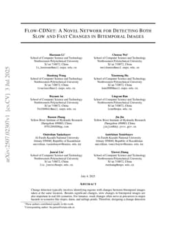 Flow-CDNet: A Novel Network for Detecting Both Slow and Fast Changes in Bitemporal Images