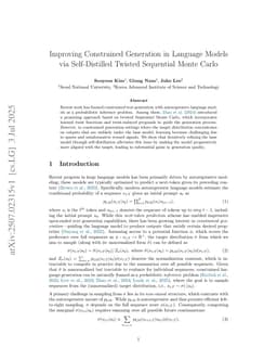 Improving Constrained Generation in Language Models via Self-Distilled Twisted Sequential Monte Carlo