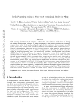 Path Planning using a One-shot-sampling Skeleton Map