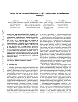 Tracing the Interactions of Modular CMA-ES Configurations Across Problem Landscapes