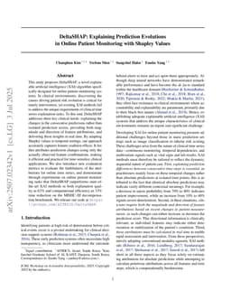 DeltaSHAP: Explaining Prediction Evolutions in Online Patient Monitoring with Shapley Values
