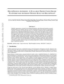 HelixDesign-Antibody: A Scalable Production-Grade Platform for Antibody Design Built on HelixFold3