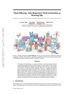Mesh Silksong: Auto-Regressive Mesh Generation as Weaving Silk