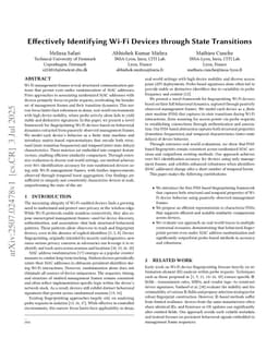 Effectively Identifying Wi-Fi Devices through State Transitions