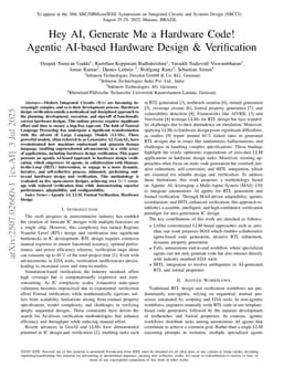Hey AI, Generate Me a Hardware Code! Agentic AI-based Hardware Design & Verification