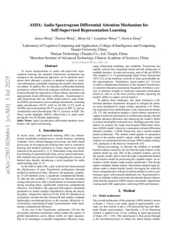 ASDA: Audio Spectrogram Differential Attention Mechanism for Self-Supervised Representation Learning