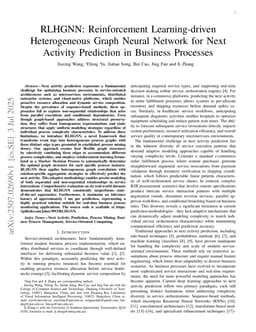 RLHGNN: Reinforcement Learning-driven Heterogeneous Graph Neural Network for Next Activity Prediction in Business Processes