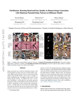 FairHuman: Boosting Hand and Face Quality in Human Image Generation with Minimum Potential Delay Fairness in Diffusion Models