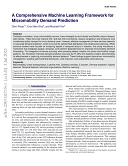 A Comprehensive Machine Learning Framework for Micromobility Demand Prediction