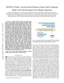 DeSTA2.5-Audio: Toward General-Purpose Large Audio Language Model with Self-Generated Cross-Modal Alignment