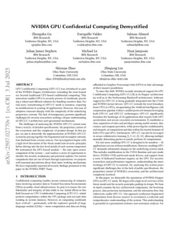 NVIDIA GPU Confidential Computing Demystified