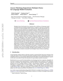 Answer Matching Outperforms Multiple Choice for Language Model Evaluation