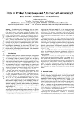 How to Protect Models against Adversarial Unlearning?