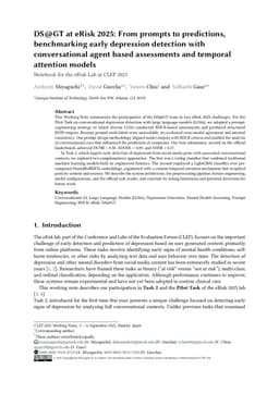 DS@GT at eRisk 2025: From prompts to predictions, benchmarking early depression detection with conversational agent based assessments and temporal attention models