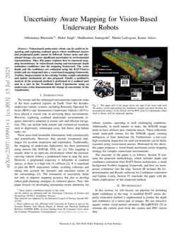 Uncertainty Aware Mapping for Vision-Based Underwater Robots