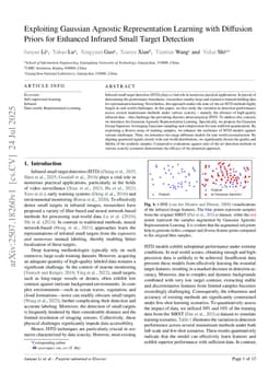 Exploiting Gaussian Agnostic Representation Learning with Diffusion Priors for Enhanced Infrared Small Target Detection