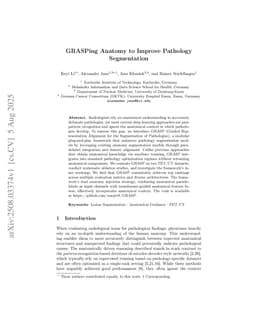 GRASPing Anatomy to Improve Pathology Segmentation