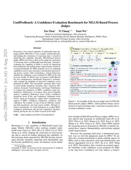 ConfProBench: A Confidence Evaluation Benchmark for MLLM-Based Process Judges