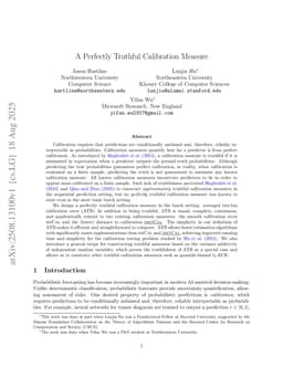 A Perfectly Truthful Calibration Measure