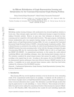 An Efficient Hybridization of Graph Representation Learning and Metaheuristics for the Constrained Incremental Graph Drawing Problem