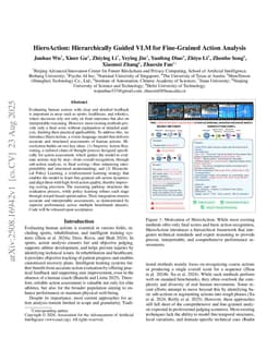 HieroAction: Hierarchically Guided VLM for Fine-Grained Action Analysis