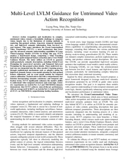 Multi-Level LVLM Guidance for Untrimmed Video Action Recognition