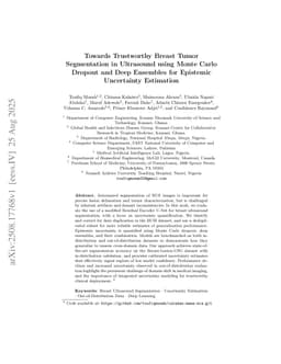 Towards Trustworthy Breast Tumor Segmentation in Ultrasound using Monte Carlo Dropout and Deep Ensembles for Epistemic Uncertainty Estimation