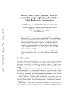 Lesion-Aware Visual-Language Fusion for Automated Image Captioning of Ulcerative Colitis Endoscopic Examinations