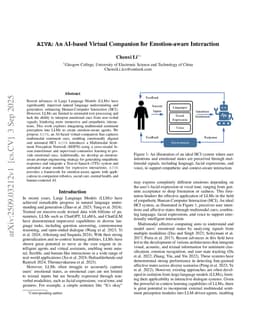 AIVA: An AI-based Virtual Companion for Emotion-aware Interaction
