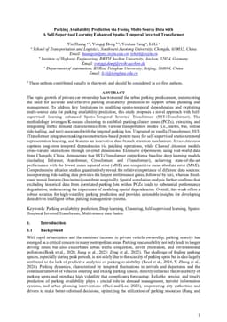 Parking Availability Prediction via Fusing Multi-Source Data with A Self-Supervised Learning Enhanced Spatio-Temporal Inverted Transformer