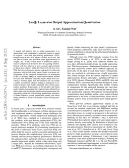 LoaQ: Layer-wise Output Approximation Quantization