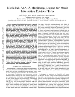 Music4All A+A: A Multimodal Dataset for Music Information Retrieval Tasks