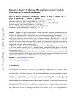 Transplant-Ready? Evaluating AI Lung Segmentation Models in Candidates with Severe Lung Disease