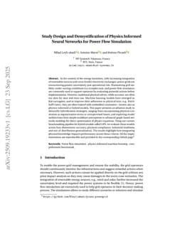 Study Design and Demystification of Physics Informed Neural Networks for Power Flow Simulation