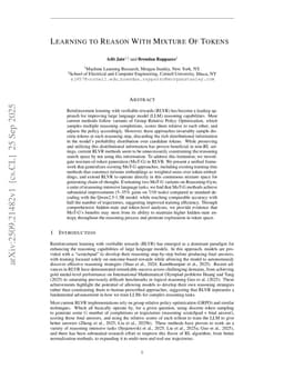 Learning to Reason with Mixture of Tokens