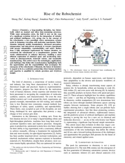 Rise of the Robochemist