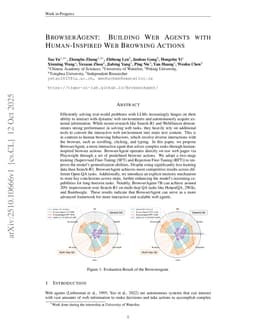 BrowserAgent: Building Web Agents with Human-Inspired Web Browsing Actions