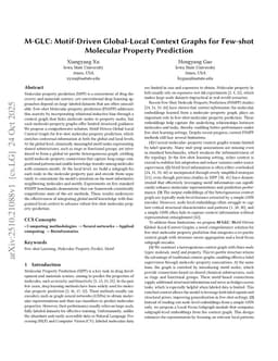 M-GLC: Motif-Driven Global-Local Context Graphs for Few-shot Molecular Property Prediction