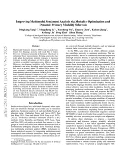 Improving Multimodal Sentiment Analysis via Modality Optimization and Dynamic Primary Modality Selection