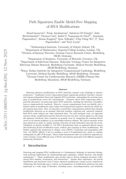 Path Signatures Enable Model-Free Mapping of RNA Modifications