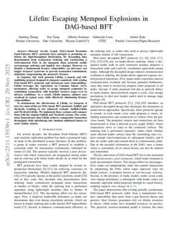 Lifefin: Escaping Mempool Explosions in DAG-based BFT