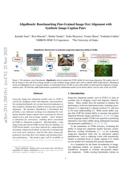 AlignBench: Benchmarking Fine-Grained Image-Text Alignment with Synthetic Image-Caption Pairs