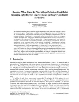 Choosing What Game to Play without Selecting Equilibria: Inferring Safe (Pareto) Improvements in Binary Constraint Structures