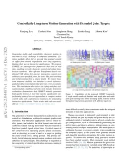 Controllable Long-term Motion Generation with Extended Joint Targets
